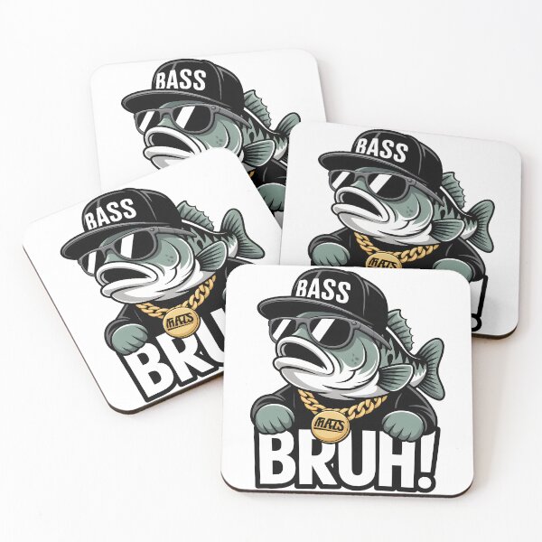 Item preview, Bass Bruh Funny Fishing Rapper Fish designed and sold by suechtmpoa.