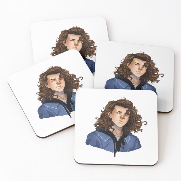 Item preview, Curly-haired character looks forward with calm, thoughtful expression. designed and sold by KireVeronica.