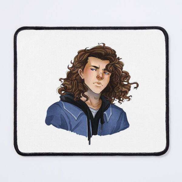 Item preview, Curly-haired character looks forward with calm, thoughtful expression. designed and sold by KireVeronica.