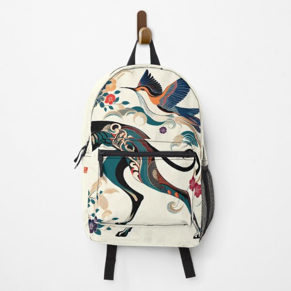 Item preview, GALOGO - Ukiyo-e Suibokuga Greyhounds - Vol. III Floral Contemporary Collection - Song of Spring designed and sold by GALOGO – Art for Sighthounds & Animal Welfare.
