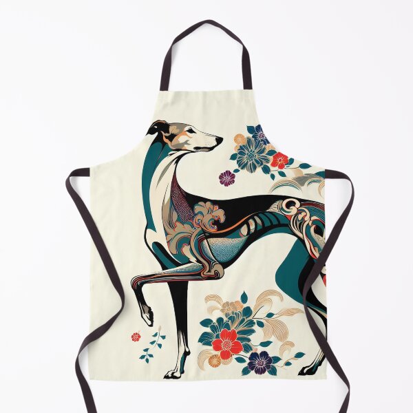 Item preview, GALOGO - Ukiyo-e Suibokuga Greyhounds - Vol. III Floral Contemporary Collection - Song of Spring designed and sold by GALOGO – Art for Sighthounds & Animal Welfare.