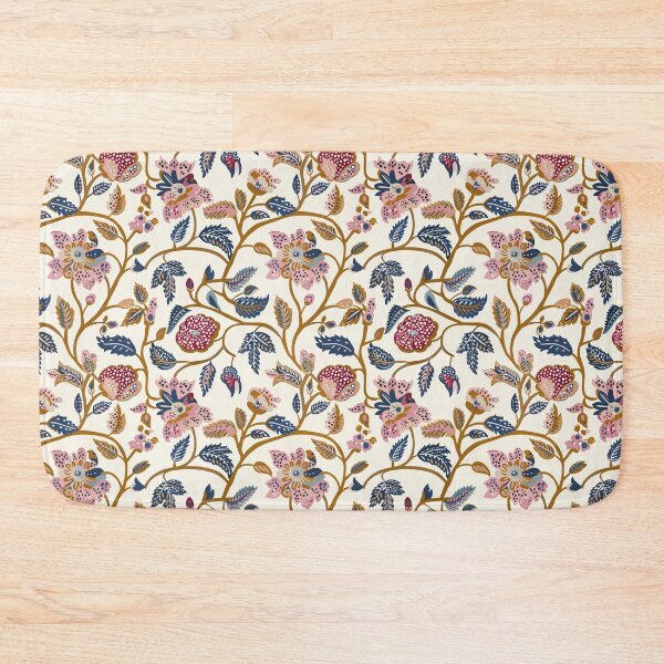 Item preview, Vintage Indian Kalamkari Floral Pattern designed and sold by Hanna Ryan.