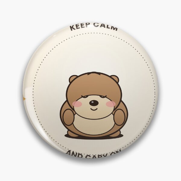 Item preview, Keep Calm and Capy On | Cute Kawaii Capybara | Funny Positive Animal Quote designed and sold by SLAYTHESPACE.