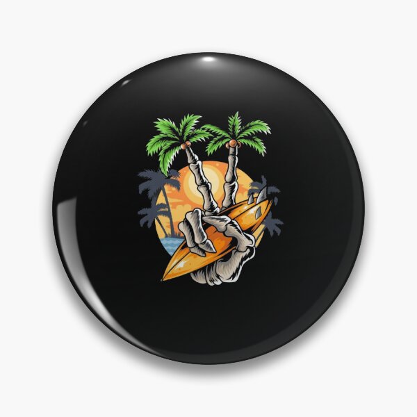 Item preview, Surf Skeleton Beach Funny Summer Skull  designed and sold by Gbriel3.