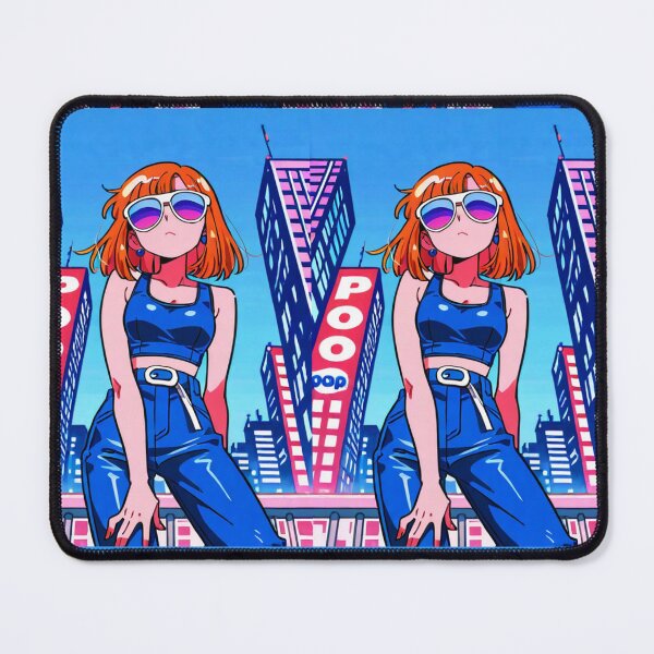 Item preview, Art - Manga Young Woman, 1980s City Pop Influence designed and sold by AnimeShin.
