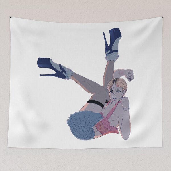 Item preview, Stylish figure strikes dramatic pose wearing bold contemporary outfit. designed and sold by KireVeronica.
