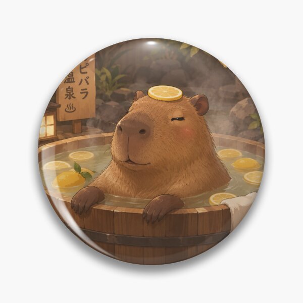 Artikelvorschau, Capybara im Zitronenbad Onsen Meme Art entworfen und verkauft von SMARTKIT  DESIGNAGENCY.