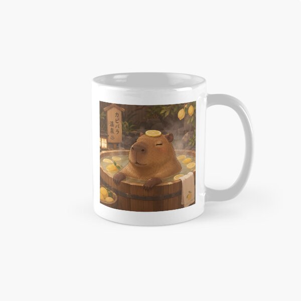 Item preview, Capybara in Lemon Bath Onsen Meme Art designed and sold by SMARTKIT  DESIGNAGENCY.
