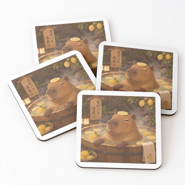 Artikelvorschau, Capybara im Zitronenbad Onsen Meme Art entworfen und verkauft von SMARTKIT DESIGNAGENCY.