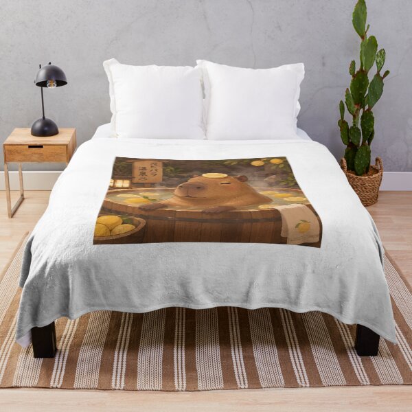 Item preview, Capybara in Lemon Bath Onsen Meme Art designed and sold by SMARTKIT DESIGNAGENCY.