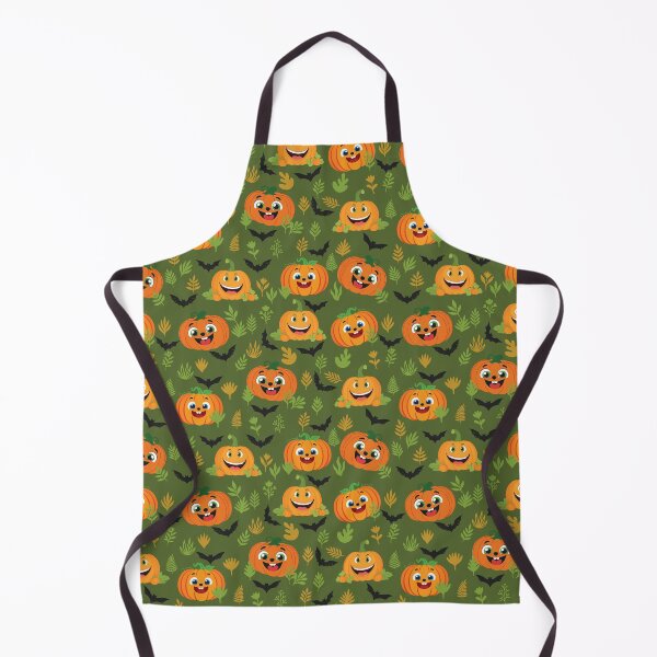 Item preview, Cute halloween pumpkin seamless pattern with smiling Jack  O Lanterns designed and sold by AlicinaM.