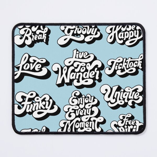 Item preview, Retro Positive Quote Sticker Pack | Groovy Typography Vinyl Stickers | Inspirational Lettering Collection designed and sold by SLAYTHESPACE.