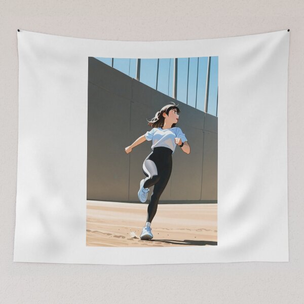 Item preview, Art - Manga-Inspired Athlete, Contemporary Dynamism designed and sold by AnimeShin.