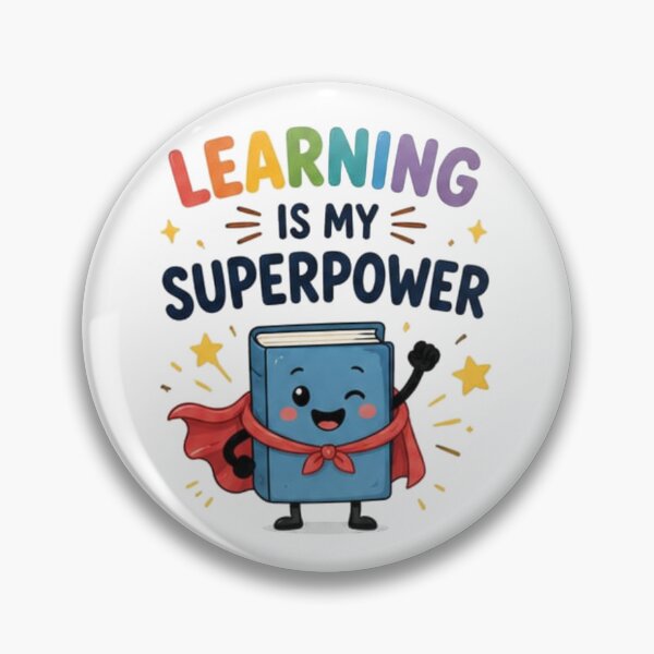 Item preview, Learning Is My Superpower – Cute Superhero Book Back to School Cartoon Design designed and sold by Cartoon art with a purpose ❤️ Supporting Althea’s friends .