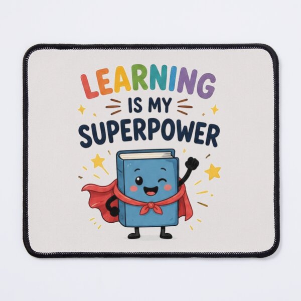 Item preview, Learning Is My Superpower – Cute Superhero Book Back to School Cartoon Design designed and sold by Cartoon art with a purpose ❤️ Supporting Althea’s friends .