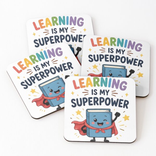 Item preview, Learning Is My Superpower – Cute Superhero Book Back to School Cartoon Design designed and sold by Cartoon art with a purpose ❤️ Supporting Althea’s friends .