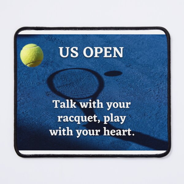 Item preview, US Open Tennis Quote designed and sold by HayaasBoutique.