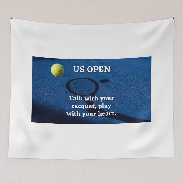 Item preview, US Open Tennis Quote designed and sold by HayaasBoutique.