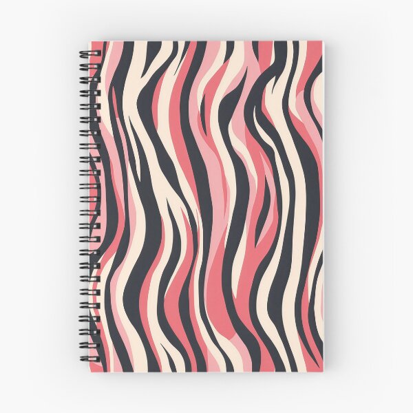 Item preview, Pink Zebra Print — Bold Wavy Animal Print Pattern in Coral & Cream designed and sold by Lily-and-Lyle.