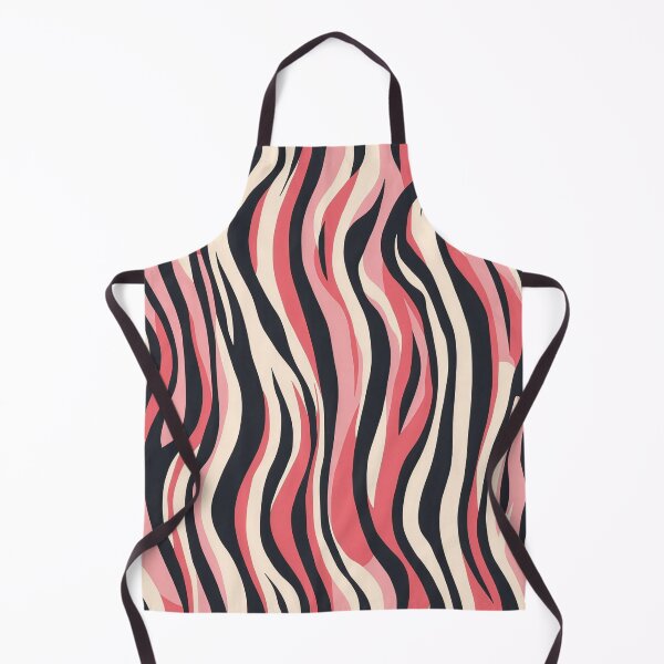 Item preview, Pink Zebra Print — Bold Wavy Animal Print Pattern in Coral & Cream designed and sold by Lily-and-Lyle.