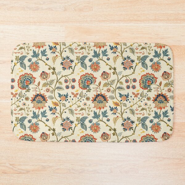 Item preview, Vintage Indian Kalamkari Floral Pattern designed and sold by Hanna Ryan.