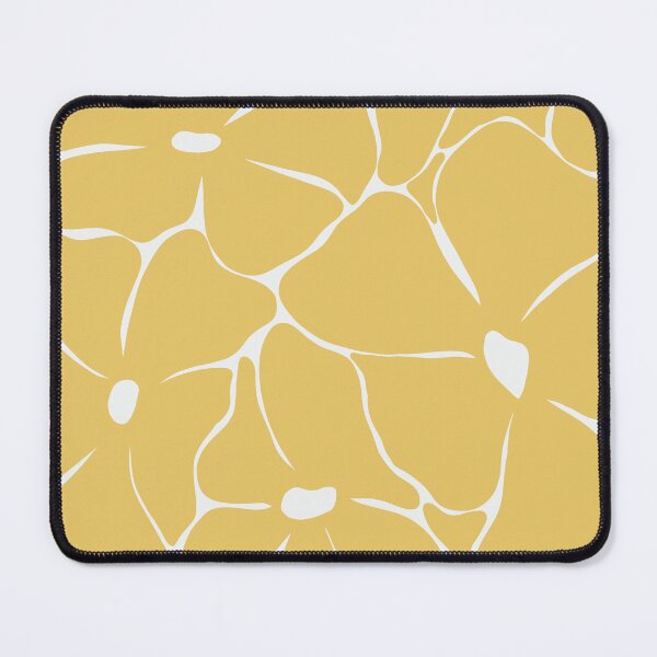 Item preview, Retro Yellow Groovy Floral Seamless Pattern designed and sold by StoriesInGrain.