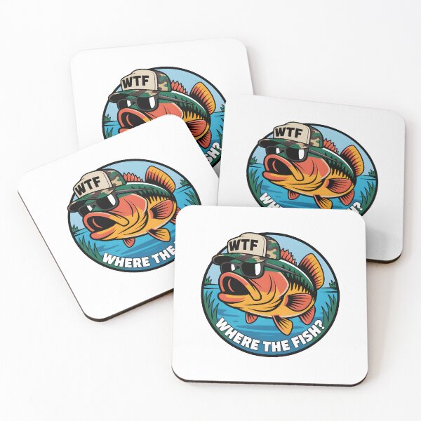 Item preview, WTF Where The Fish Funny Bass designed and sold by suechtmpoa.
