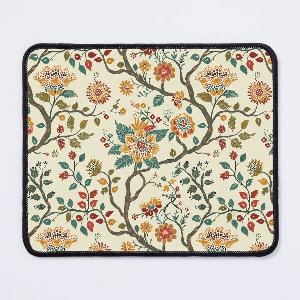 Item preview, Vintage Indian Kalamkari Floral Pattern designed and sold by Hanna Ryan.