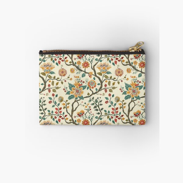 Item preview, Vintage Indian Kalamkari Floral Pattern designed and sold by Hanna Ryan.