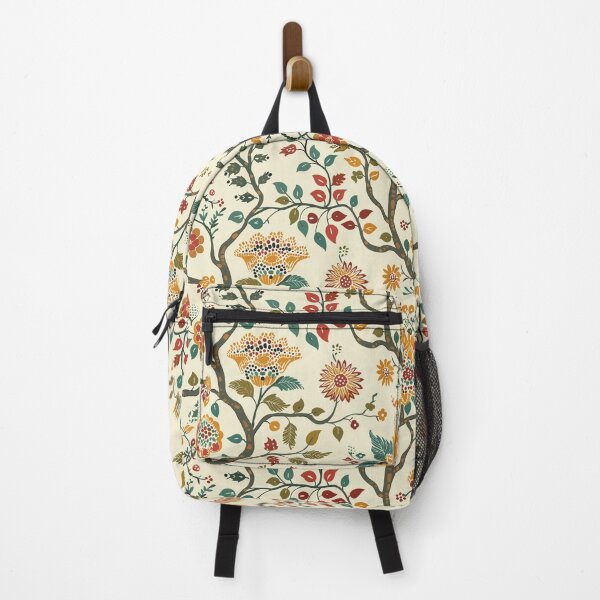 Item preview, Vintage Indian Kalamkari Floral Pattern designed and sold by Hanna Ryan.
