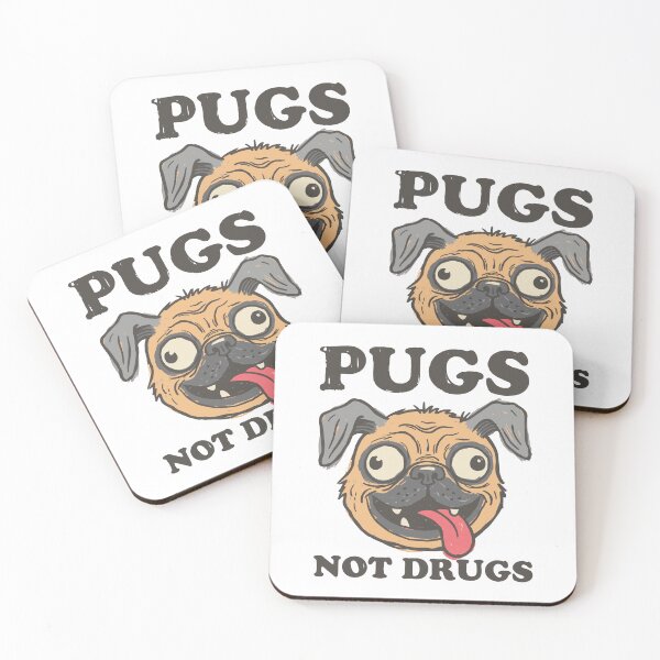 Item preview, Cute Goofy Pugs Not Drugs designed and sold by sXe-art.