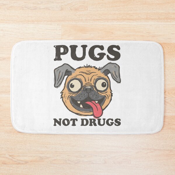 Item preview, Cute Goofy Pugs Not Drugs designed and sold by sXe-art.