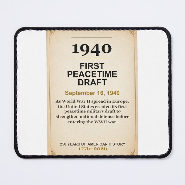 Item preview, America 250 | First Peacetime Draft | 1940 designed and sold by ariksworld.