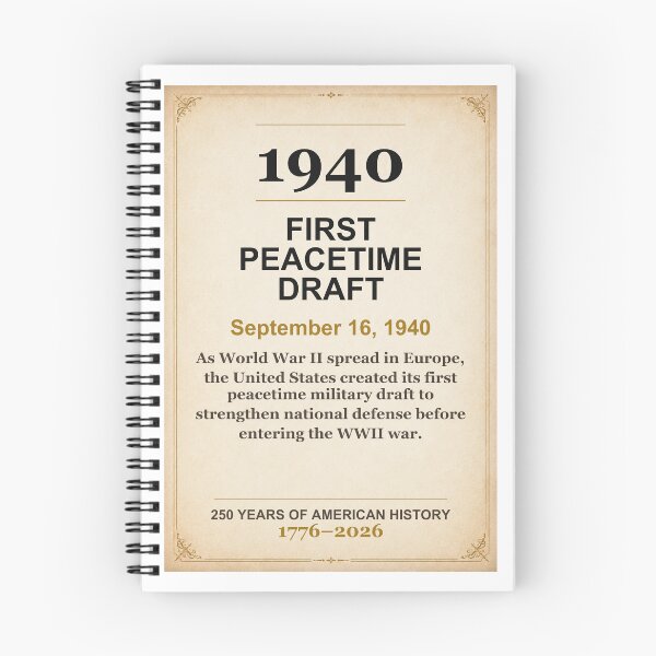 Item preview, America 250 | First Peacetime Draft | 1940 designed and sold by ariksworld.
