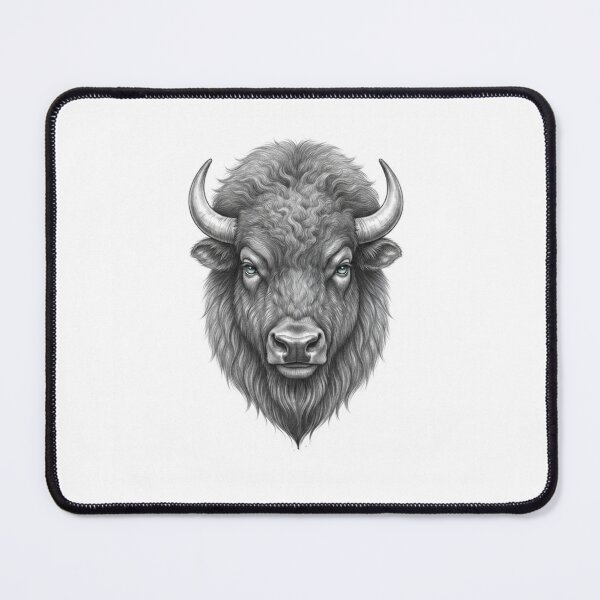 Item preview, Majestic Bison – Detailed Graphite Illustration designed and sold by BoldConcept43.