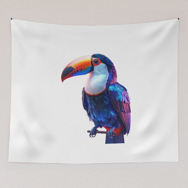Item preview, Perched toucan bold exotic bird design tropical jungle tee gift for birdwatchers nature fans designed and sold by icemanphotos.