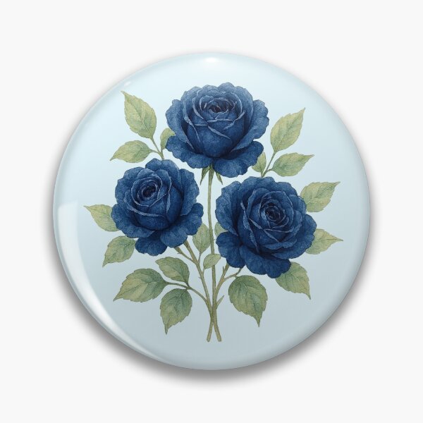 Item preview, Navy Blue Rose Bouquet Floral Illustration designed and sold by SweetLilith.