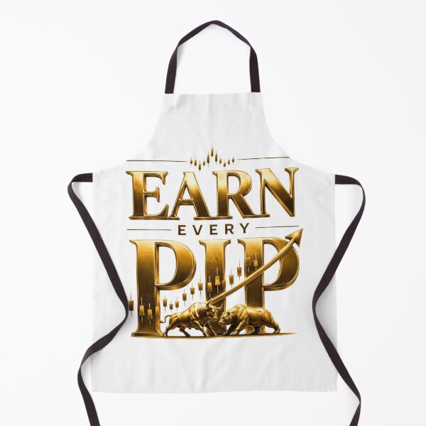 Item preview, Earn Every Pip Forex Trading Motivation Design designed and sold by PipForgeStudio .