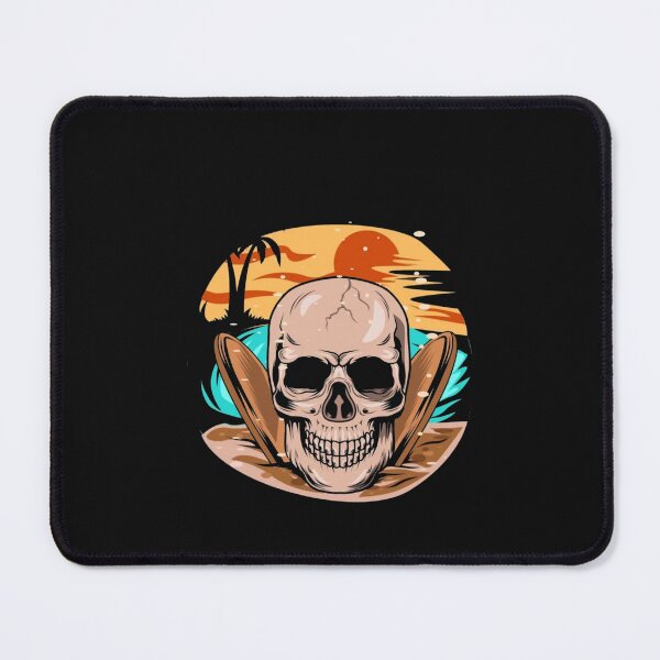 Item preview, Surf Skull Beach Sunset Summer Ocean designed and sold by Gbriel3.