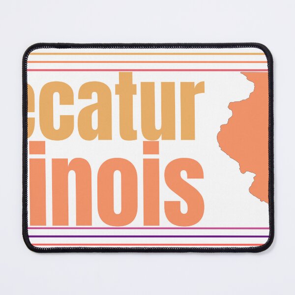 Item preview, Decatur Illinois City Marked On Map designed and sold by TheIconSmith.