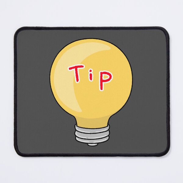Item preview, Cute Yellow Light Bulb with Tip Text designed and sold by ubborn.