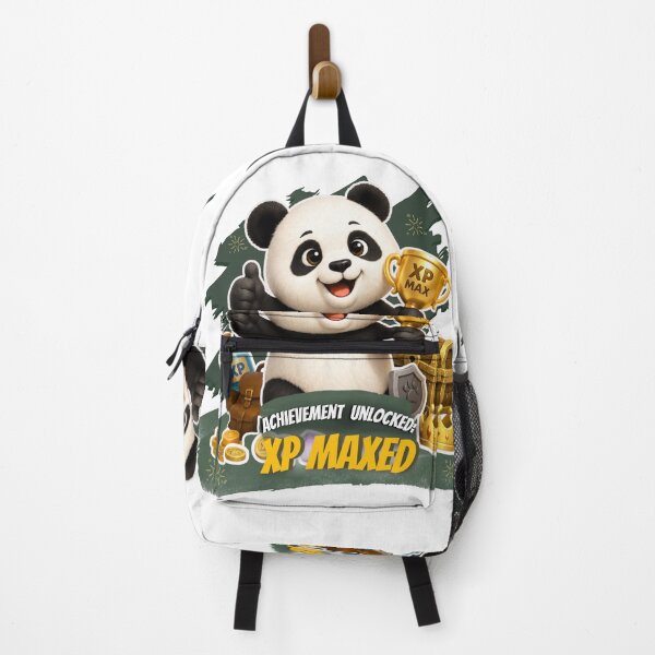 Item preview, Cute Gamer Panda XP Maxed Achievement Unlocked Gaming Sticker designed and sold by EnginerdStudio.