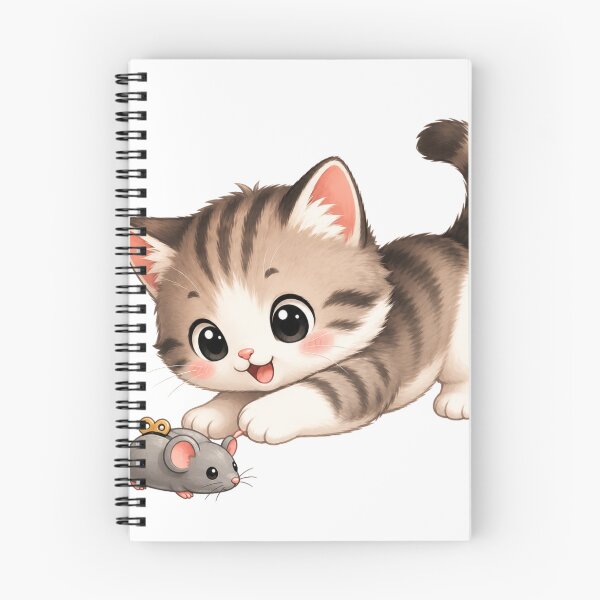 Item preview, kitten with a toy mouse designed and sold by Brejko.