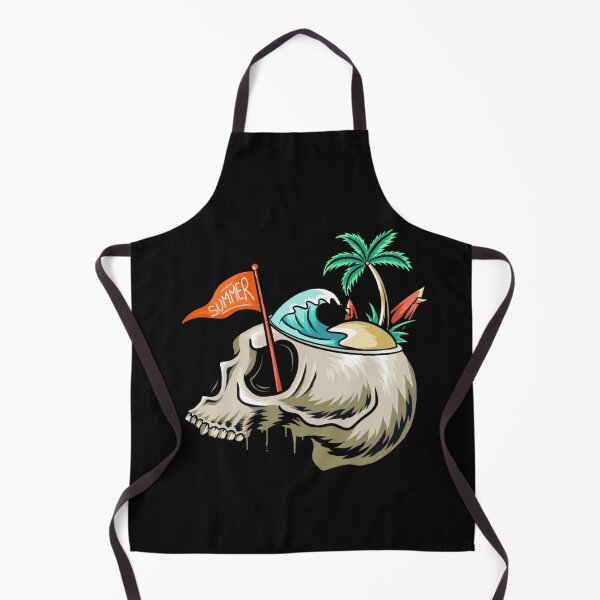 Item preview, Surf Skull Beach Sunset Summer Ocean designed and sold by Gbriel3.