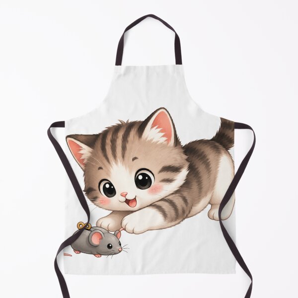 Item preview, kitten with a toy mouse designed and sold by Brejko.