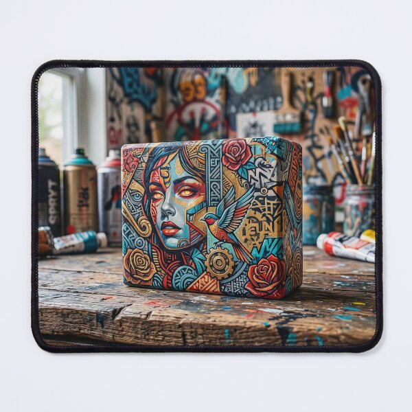 Item preview, Abstract Wood Block Art designed and sold by Home Decor Art.