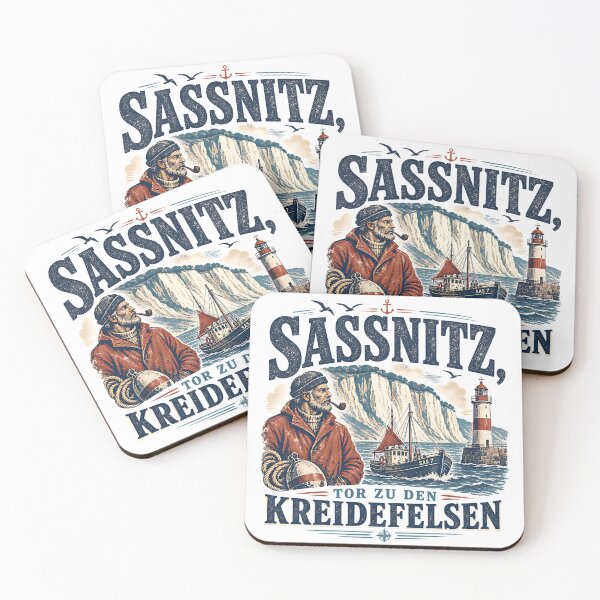 Item preview, Sassnitz Fisherman Chalk Cliffs Maritime designed and sold by HoshisWorld2018.