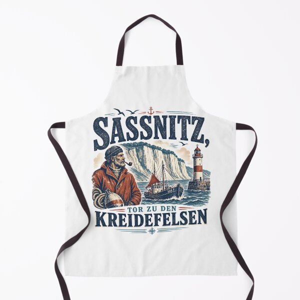 Item preview, Sassnitz Fisherman Chalk Cliffs Maritime designed and sold by HoshisWorld2018.