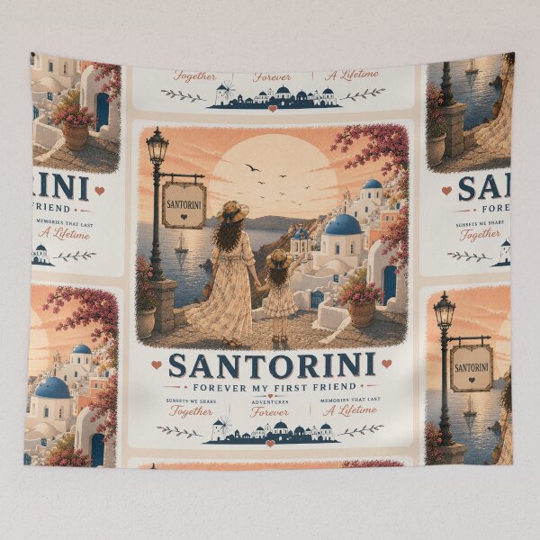 Item preview, Santorini Mother Daughter Duo Forever My First Friend designed and sold by BagFactoryUK.