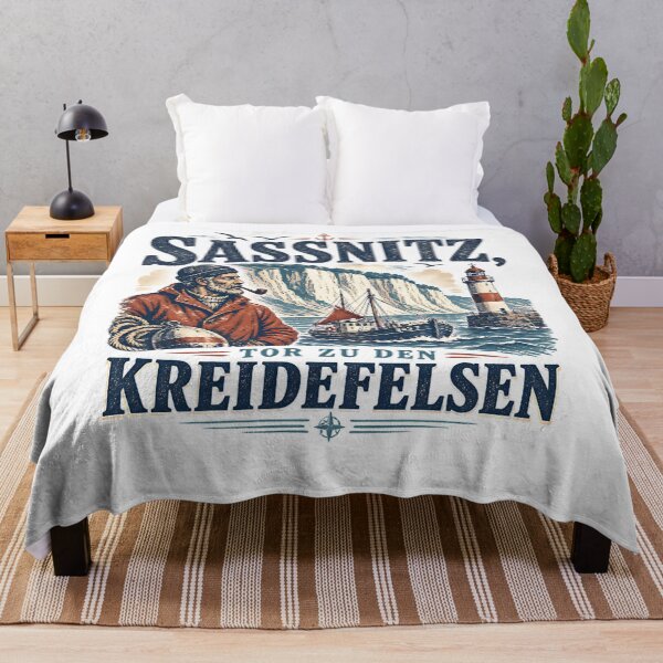 Item preview, Sassnitz Fisherman Chalk Cliffs Maritime designed and sold by HoshisWorld2018.